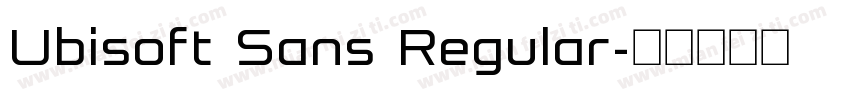 Ubisoft Sans Regular字体转换
